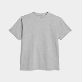 Adidas Polera 4.0 Logo Medium Grey Heather / Orange Rush
