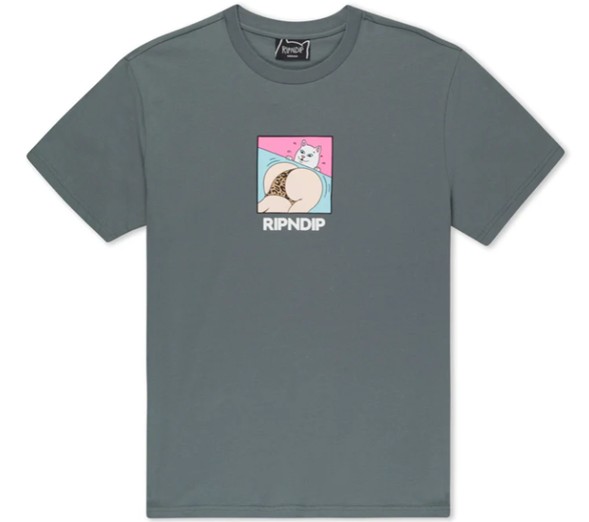 RIPNDIP Polera Peaches And Nerm Tee Charcoal