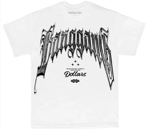 Polera BANG GANG 333 Dollars White