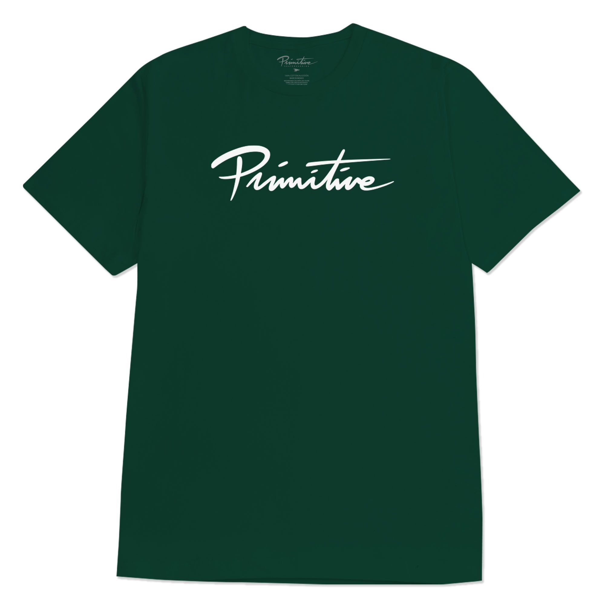 Primitive Polera Nuevo Script Hw Forest Green