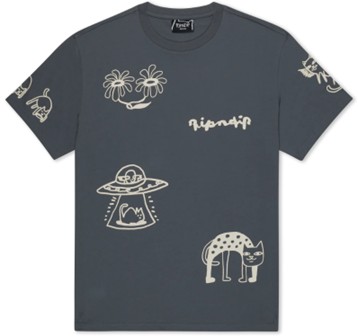 RIPNDIP Polera Blonded Tee Charcoal