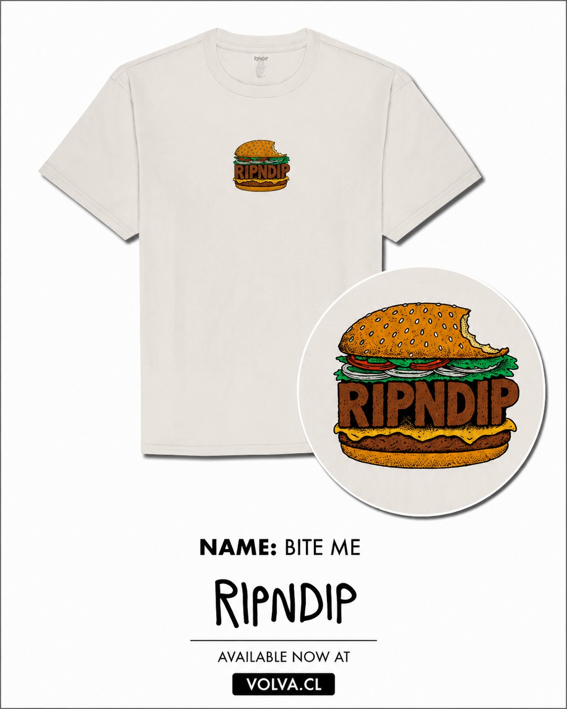 RIPNDIP Polera Bite Me Bone