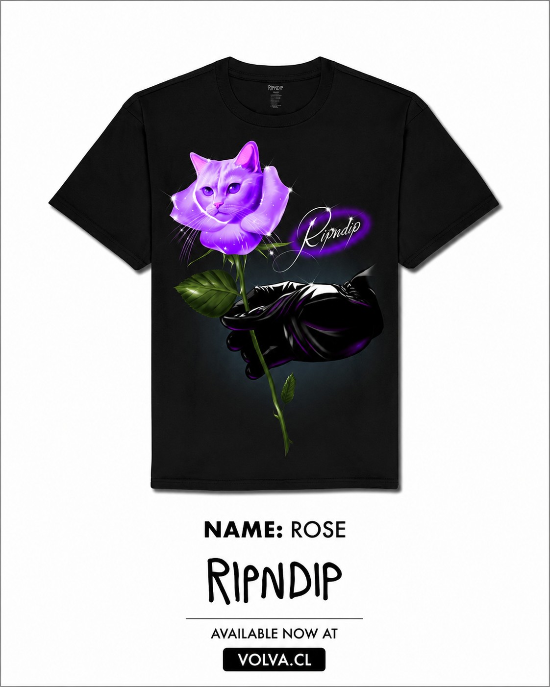 RIPNDIP Polera Rose Black