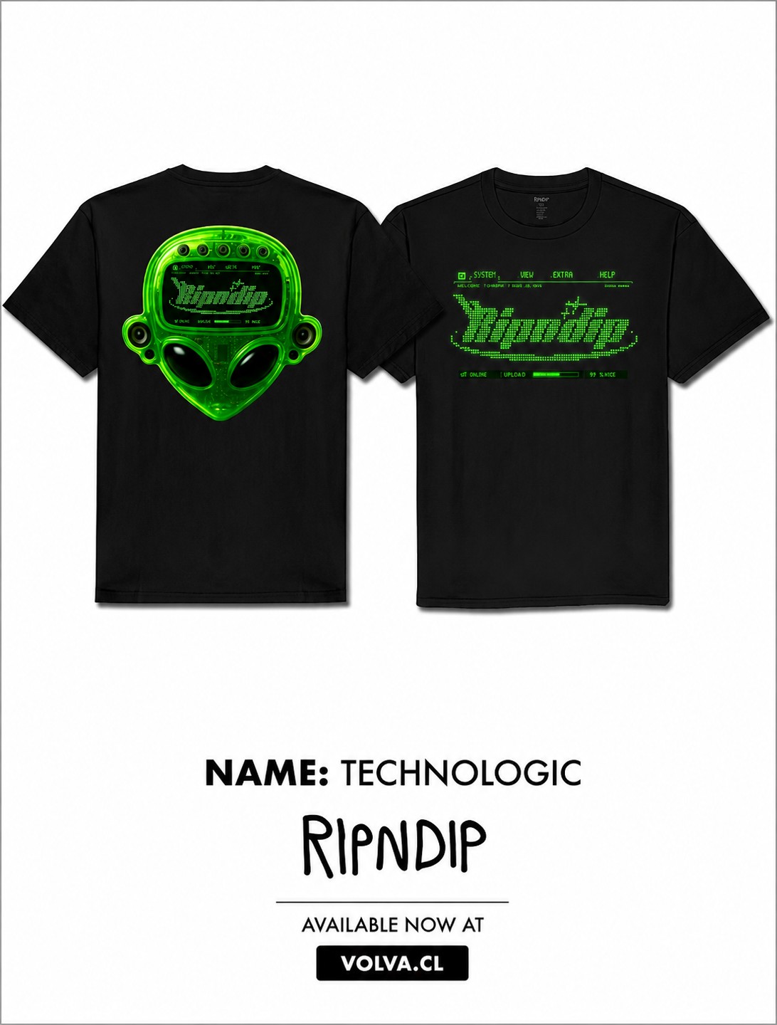 RIPNDIP Polera Technologic Black